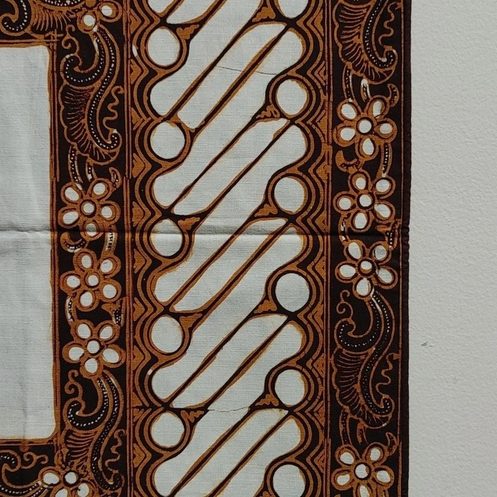Brown & Off-White Batik Pillow Cover 25.5x24.5